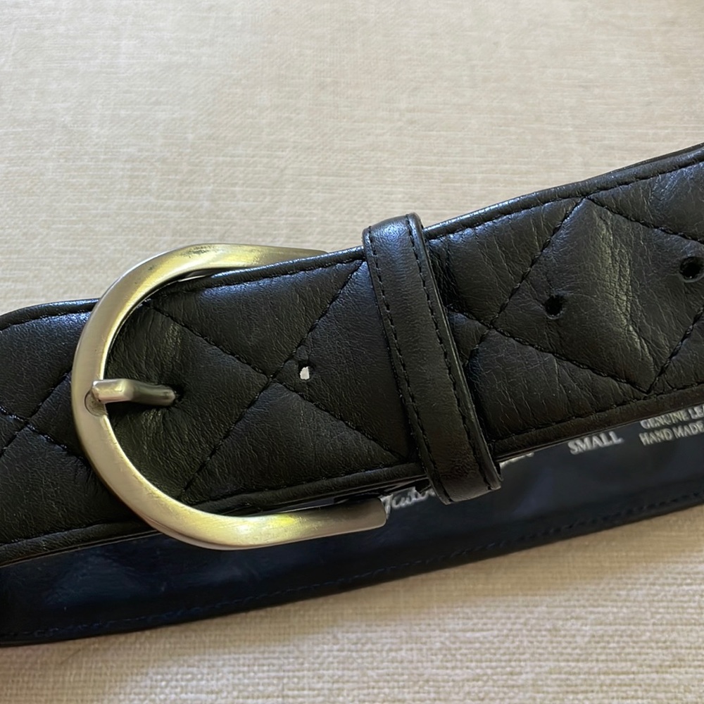 COPY - The Tailored Sportsman Quilted "C" Leather Belt